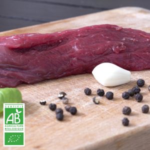Onglets BIO par 2 par la Ferme Bichet, viande de boeuf charolais bio à la ferme traditionnelle, domaine et prairies naturelles, livraison fraîcheur.